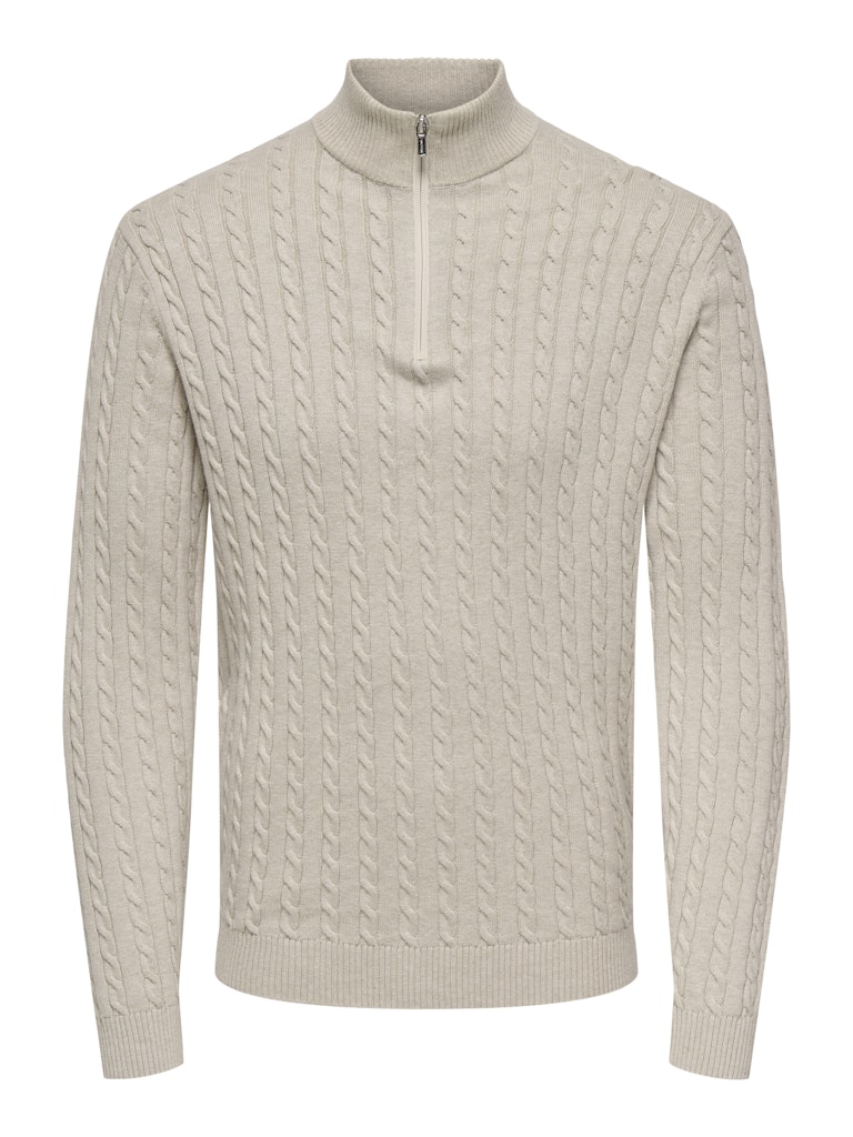 Only & Sons Herren Sweatshirts Oatmeal/Melange