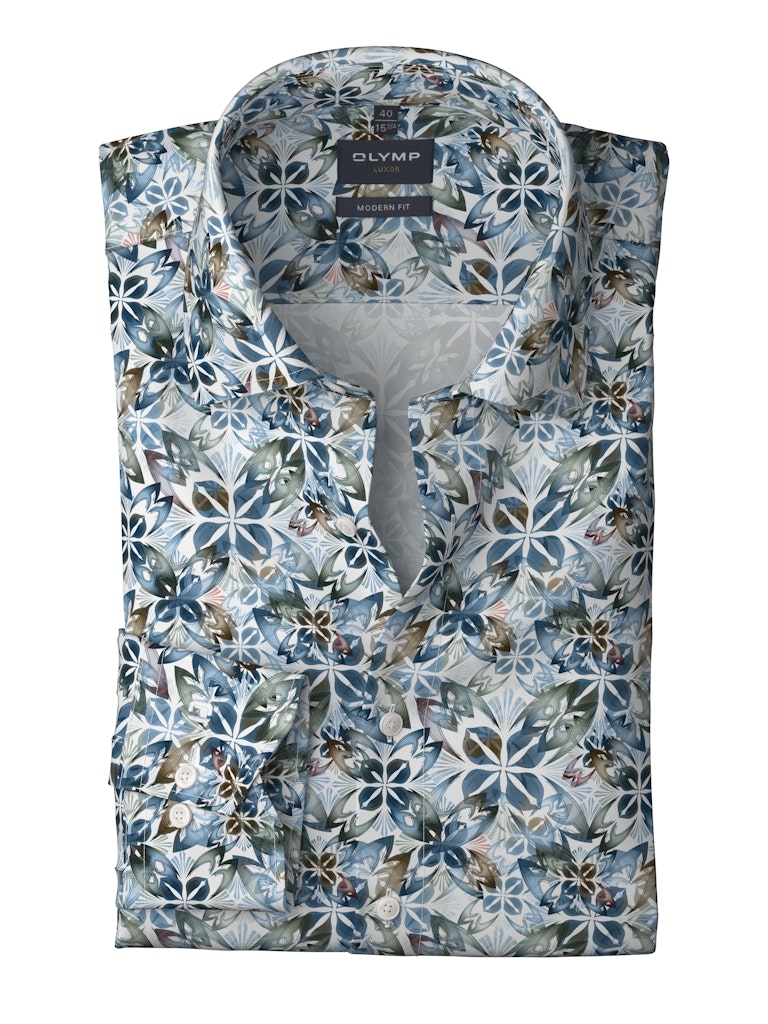 Olymp Herren Hemden lang  Weiss