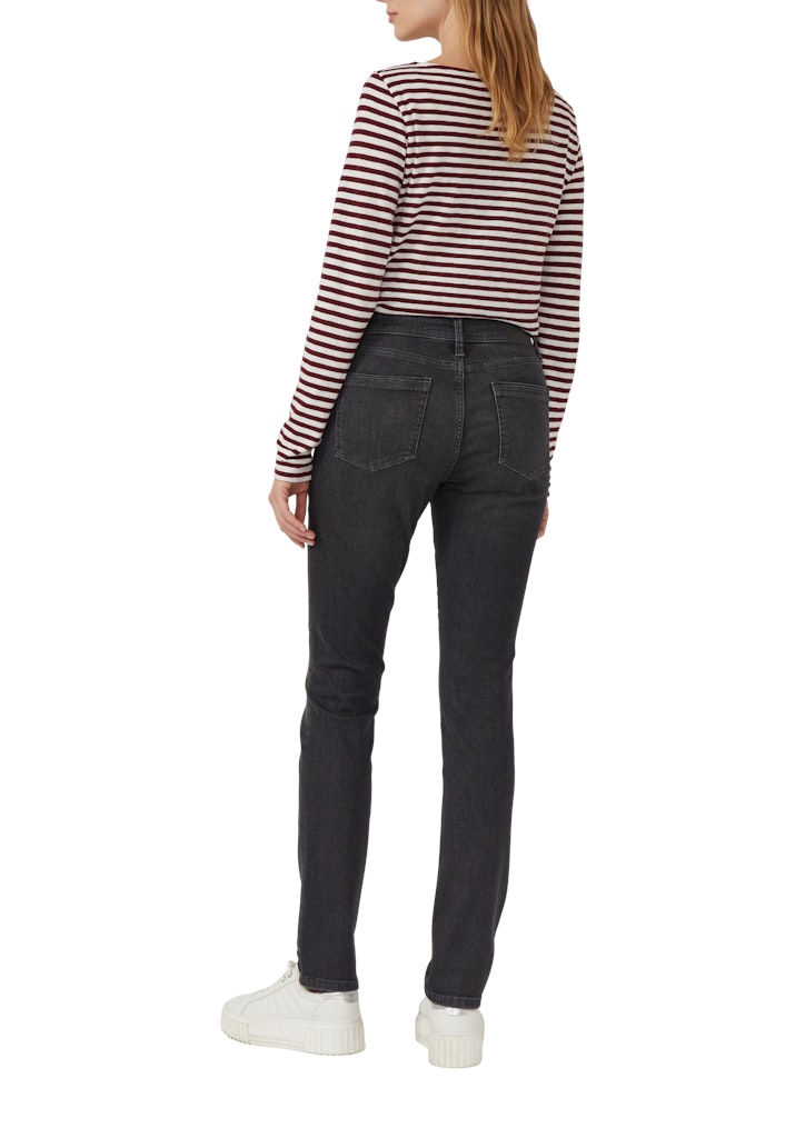S. Oliver red Damen Jeans Grey/Black