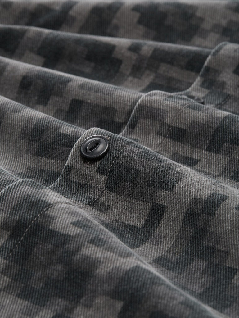 Tom Tailor denim Herren Hemden lang Night Grey Big