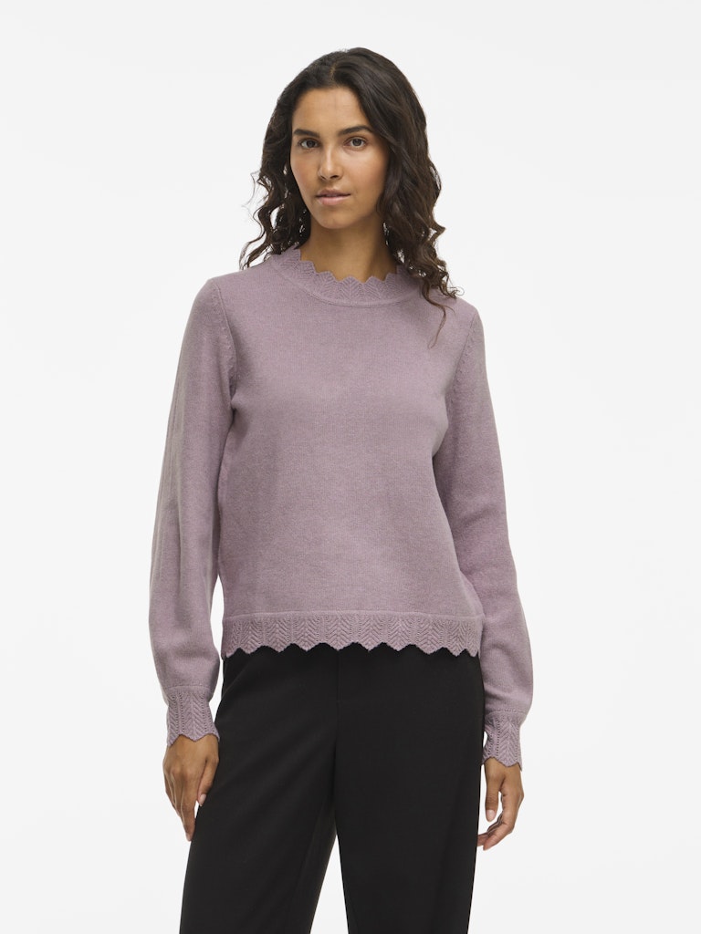 Vila Damen Pullover Toadstool/Melan