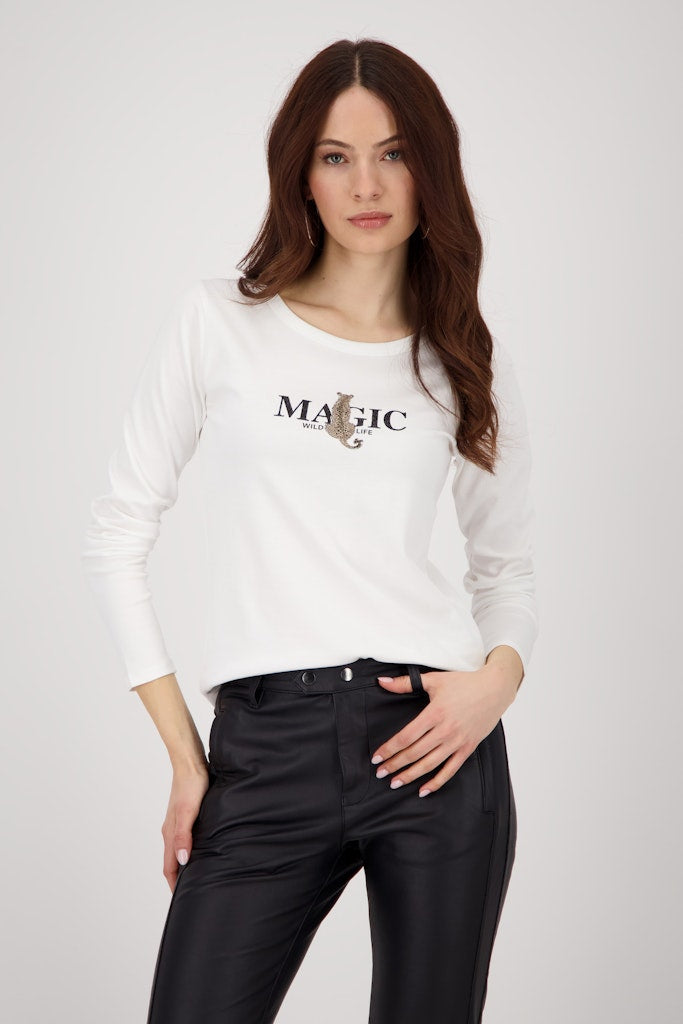 Monari Damen T-Shirts  Off-White