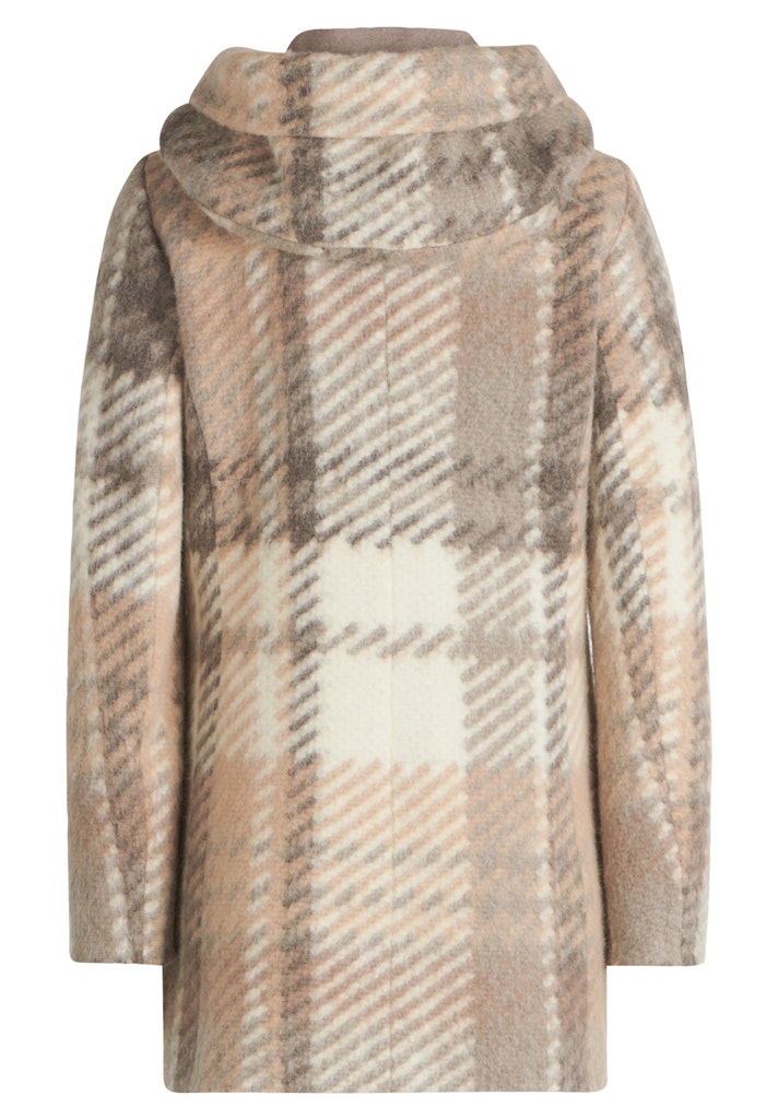 Amber & June Damen Mantel  Cream/Taup