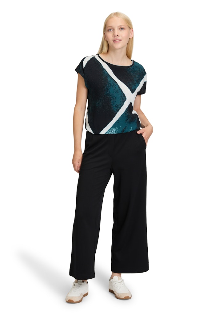 Betty & Co Damen T-Shirts Mint/Black