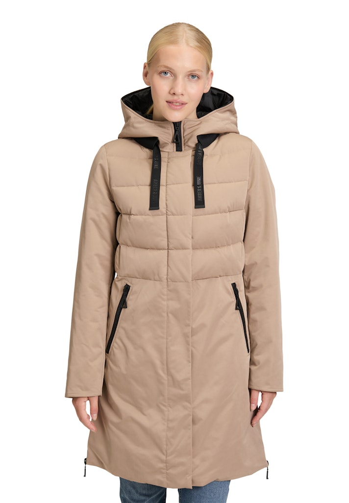 Amber & June Damen Jacken  Light Taup