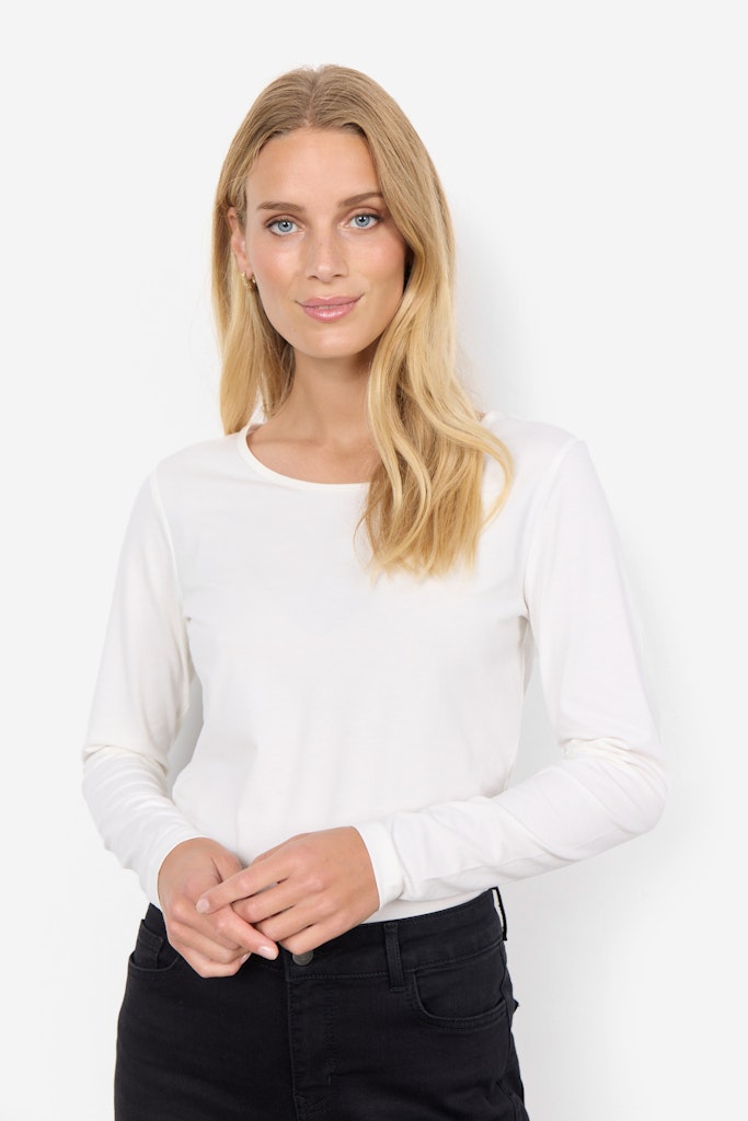 Soya Concept Damen T-Shirts Offwhite