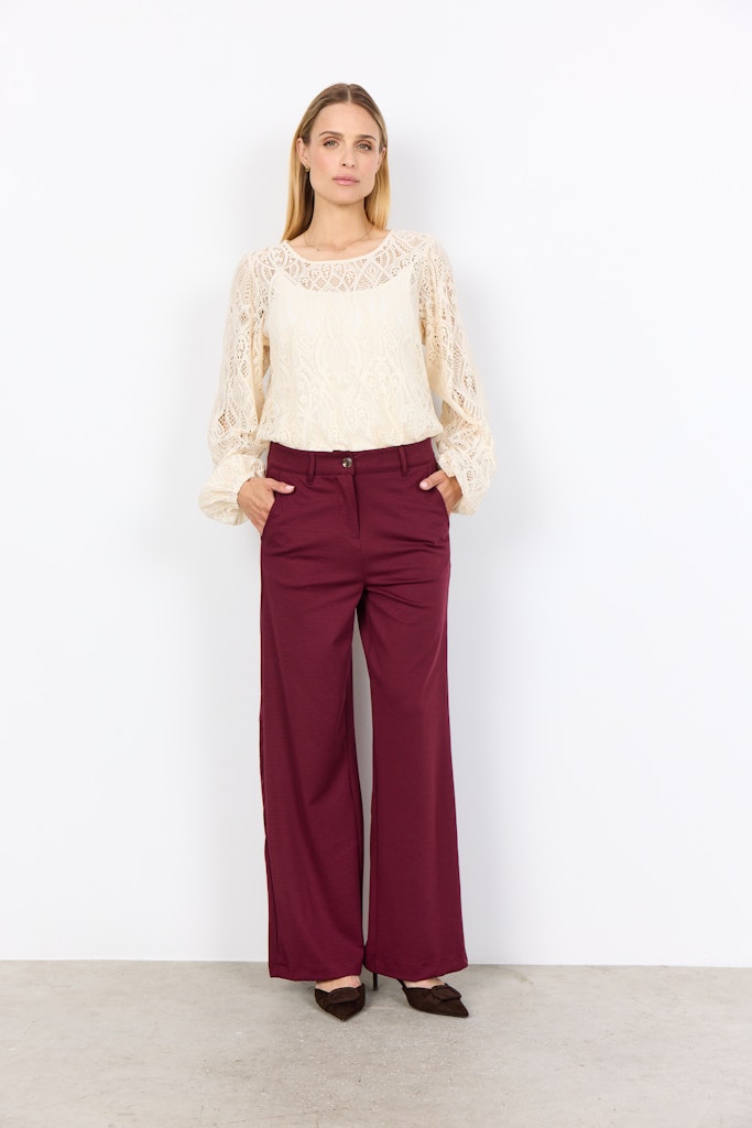 Soya Concept Damen Hosen Dark Red