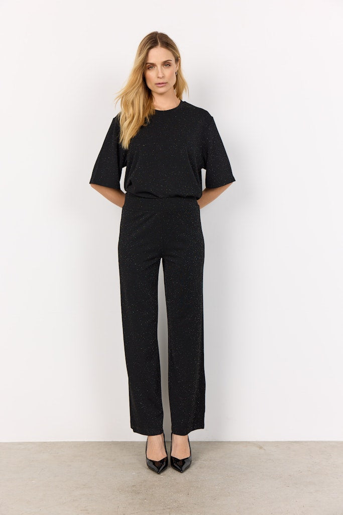 Soya Concept Damen Hosen Black Combi