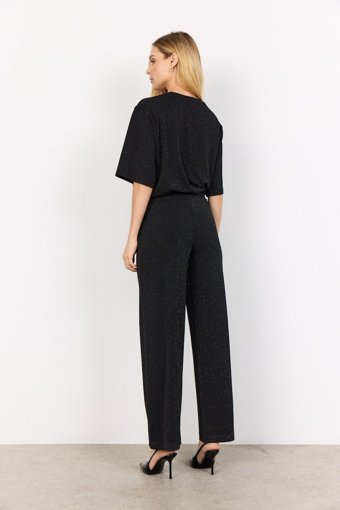 Soya Concept Damen Hosen Black Combi