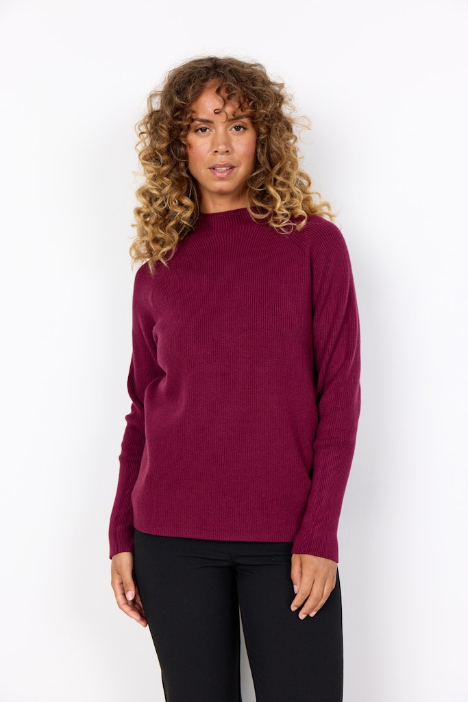 Soya Concept Damen Pullover Dark Red Mel