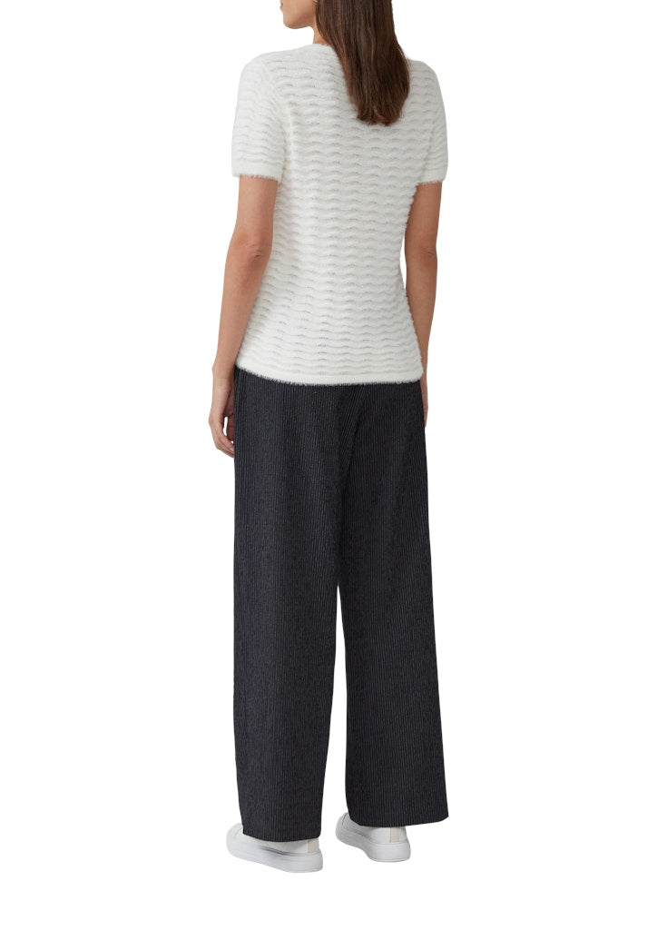 S. Oliver black Damen Pullover White