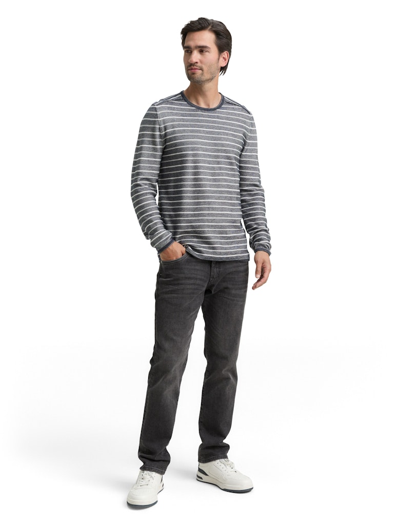 Tom Tailor Herren Pullover Offwhite Navy S