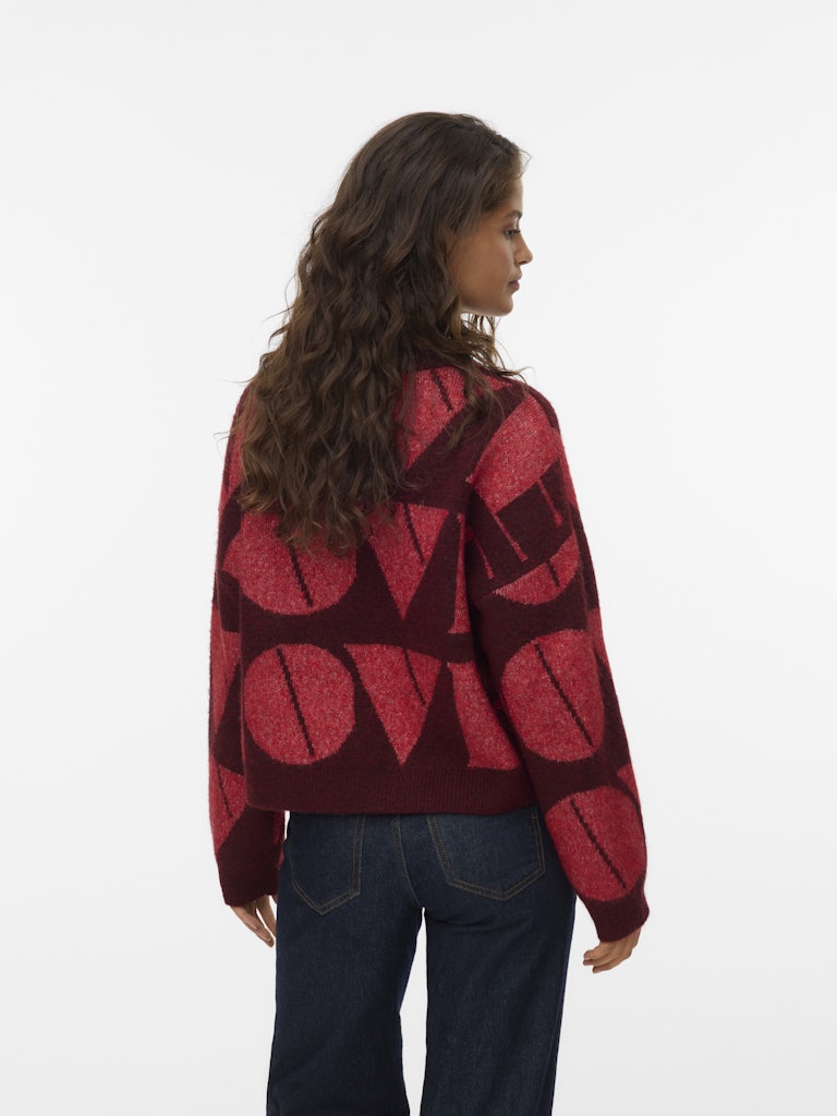 Vero Moda Damen Pullover Syrah/W. Ribbon