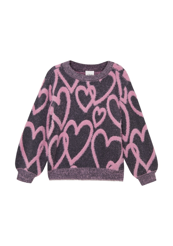 S. Oliver Mädchen Pullover & Strickjacken Grey/Black