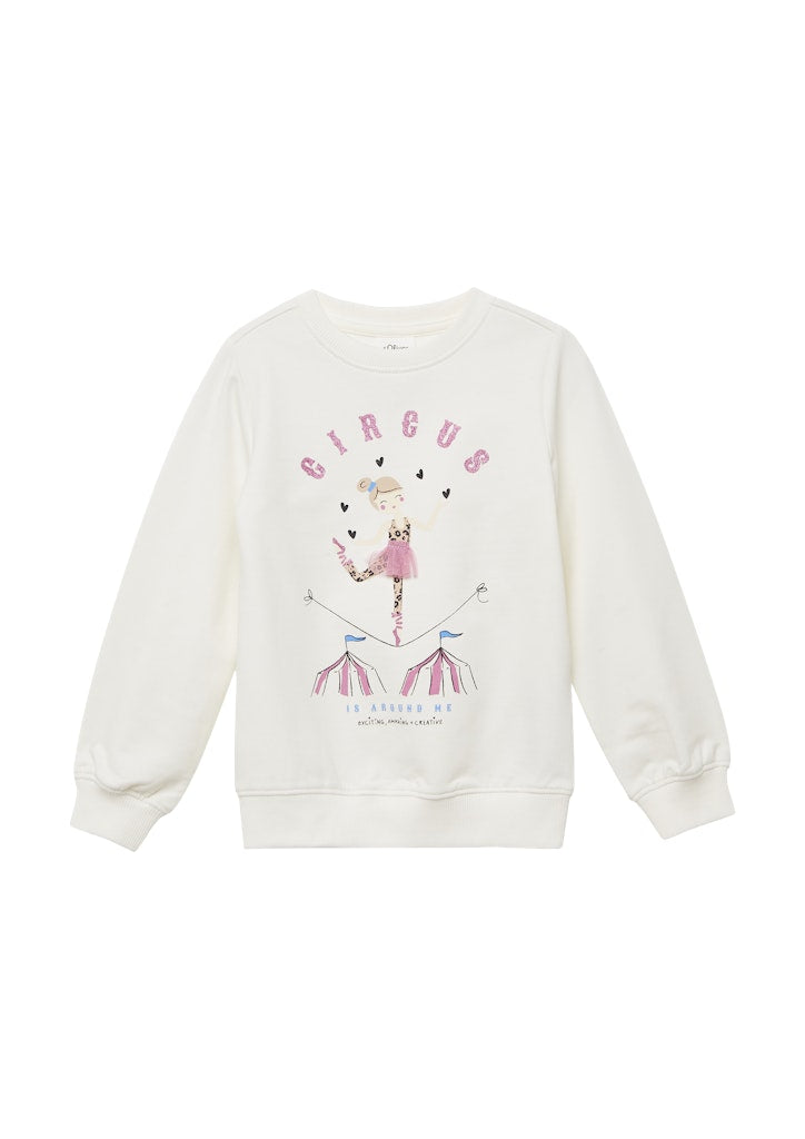 S. Oliver Mädchen Sweats & Sweatjacken White