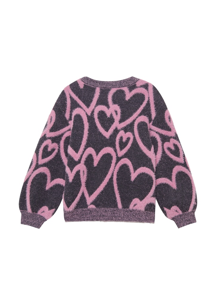 S. Oliver Mädchen Pullover & Strickjacken Grey/Black