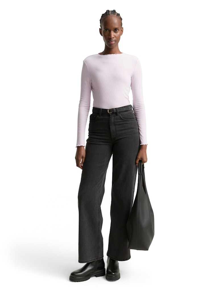 Tom Tailor denim Damen T-Shirts Lilac Fog