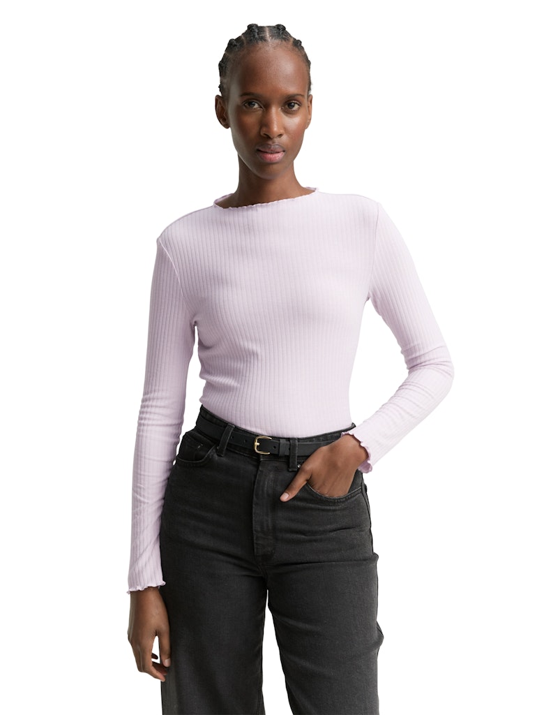 Tom Tailor denim Damen T-Shirts Lilac Fog