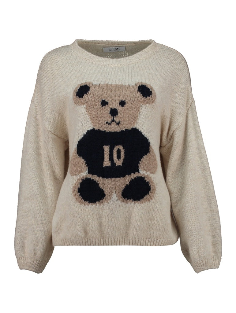 Haily's Damen Pullover Beige/ Navy Ted