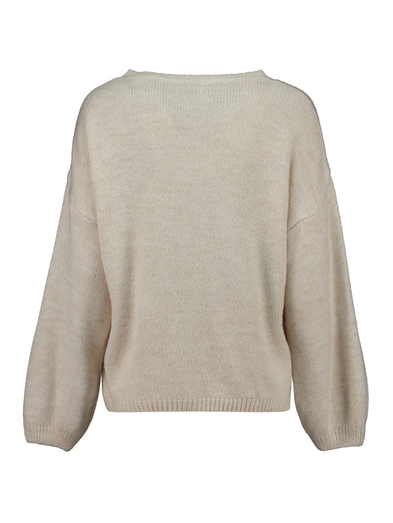 Haily's Damen Pullover Beige/ Navy Ted