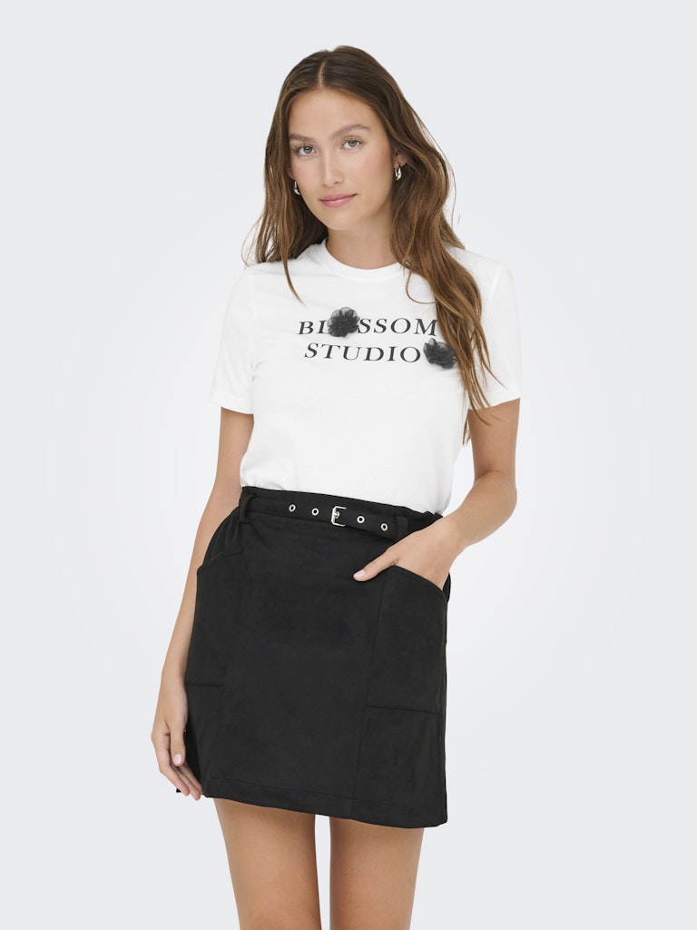 Only Damen Tops Cloud Dancer/Bl