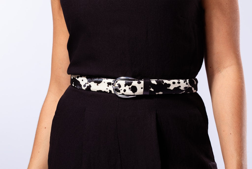 Vanzetti Gürtel Schwarz / Offwh