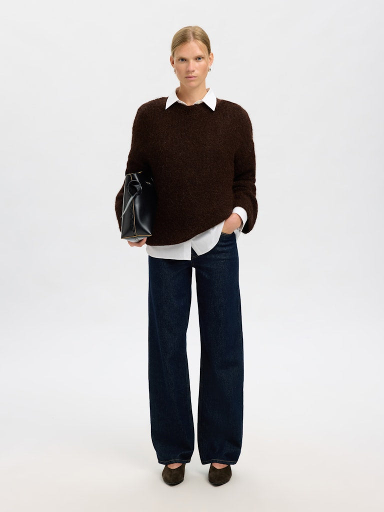 Selected Femme Damen Pullover Delicioso/Melan