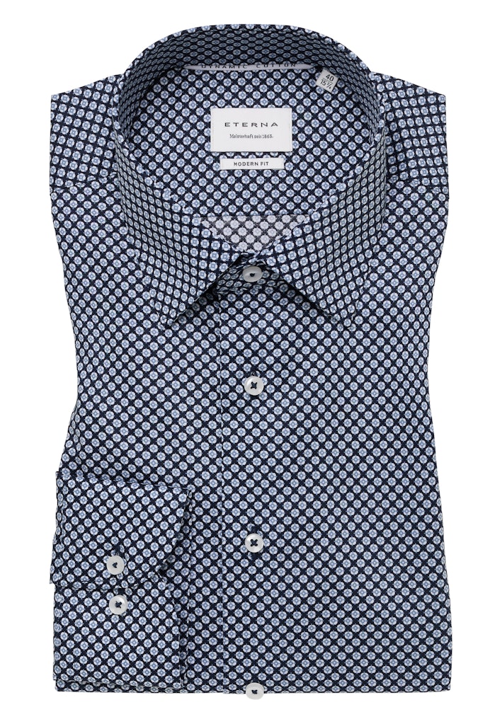 Eterna Herren Hemden lang  Marine