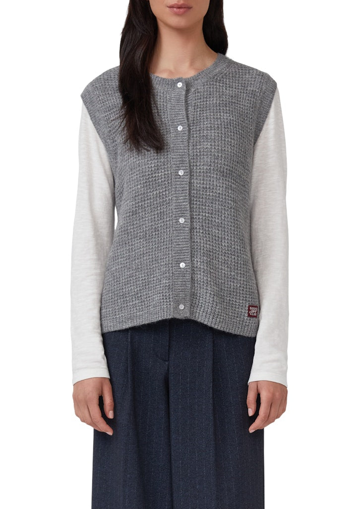 S. Oliver red Damen Pullover Grey/Black