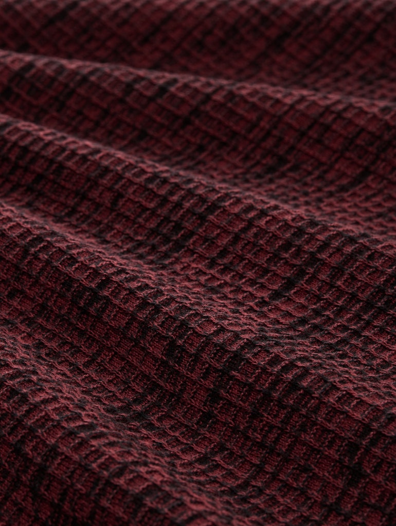 Tom Tailor denim Herren Pullover Burned Red Blac