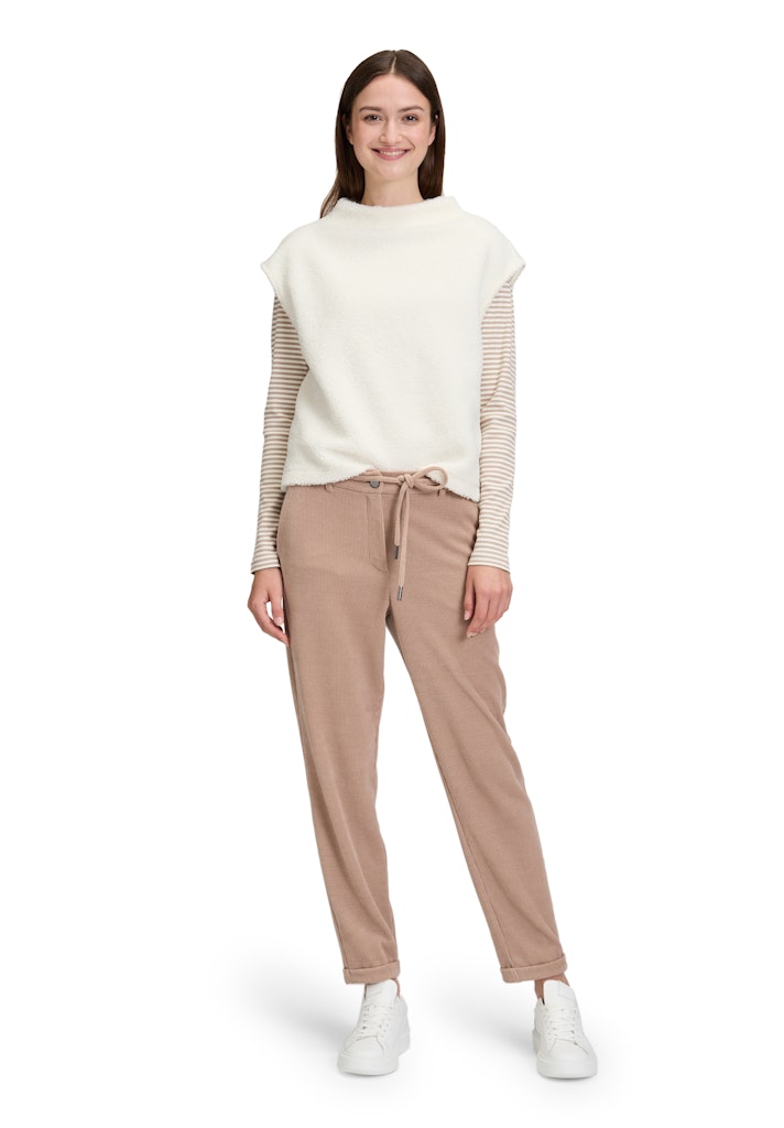 Betty & Co Damen T-Shirts Taupe/Cream