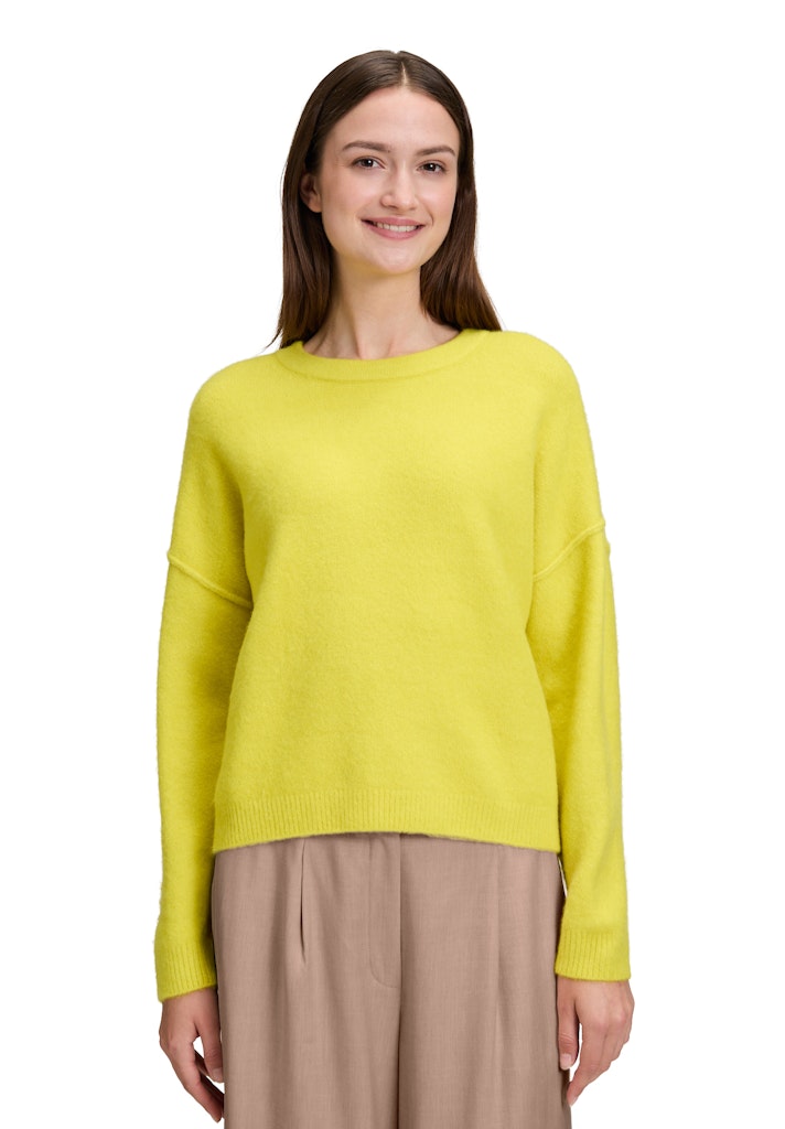 Betty & Co Damen Pullover Neon Yellow