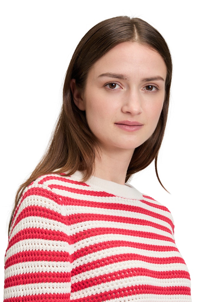 Betty & Co Damen Pullover Cream/Red