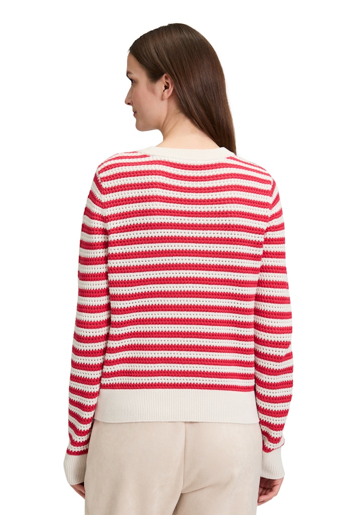 Betty & Co Damen Pullover Cream/Red