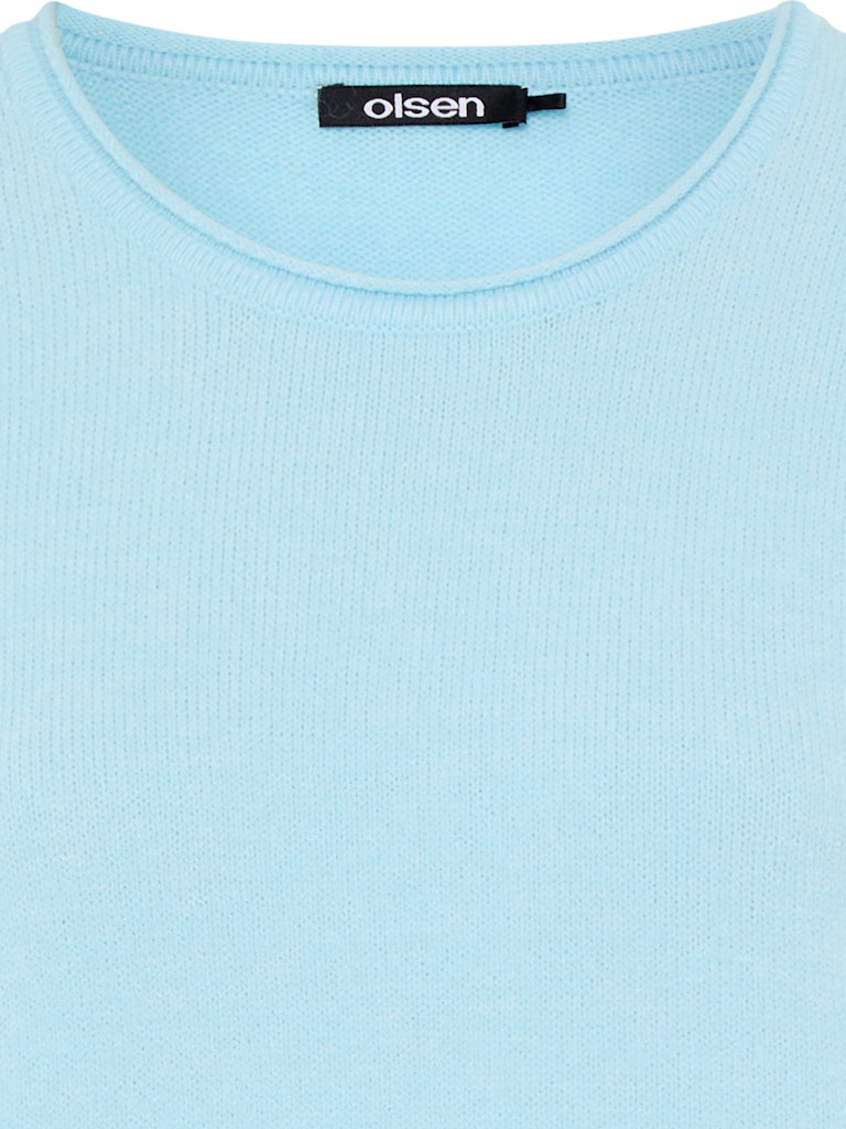 Olsen Damen Pullover  Satin Blu