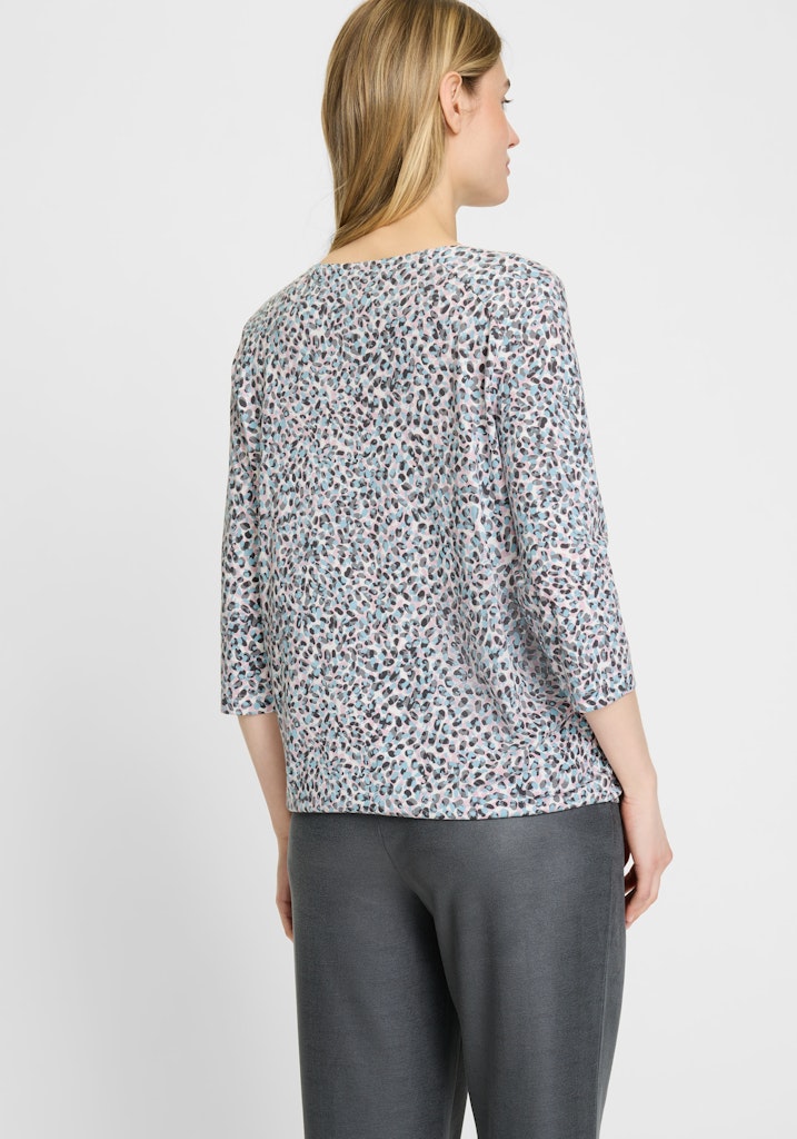 Olsen Damen T-Shirts  Satin Blu