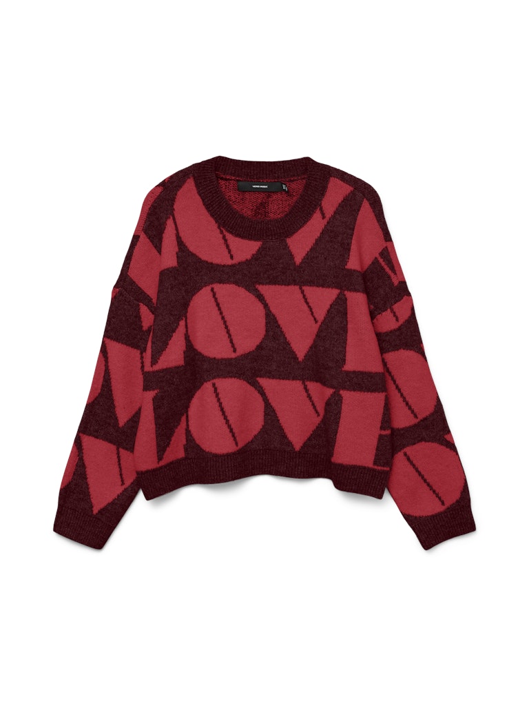 Vero Moda Damen Pullover Syrah/W. Ribbon