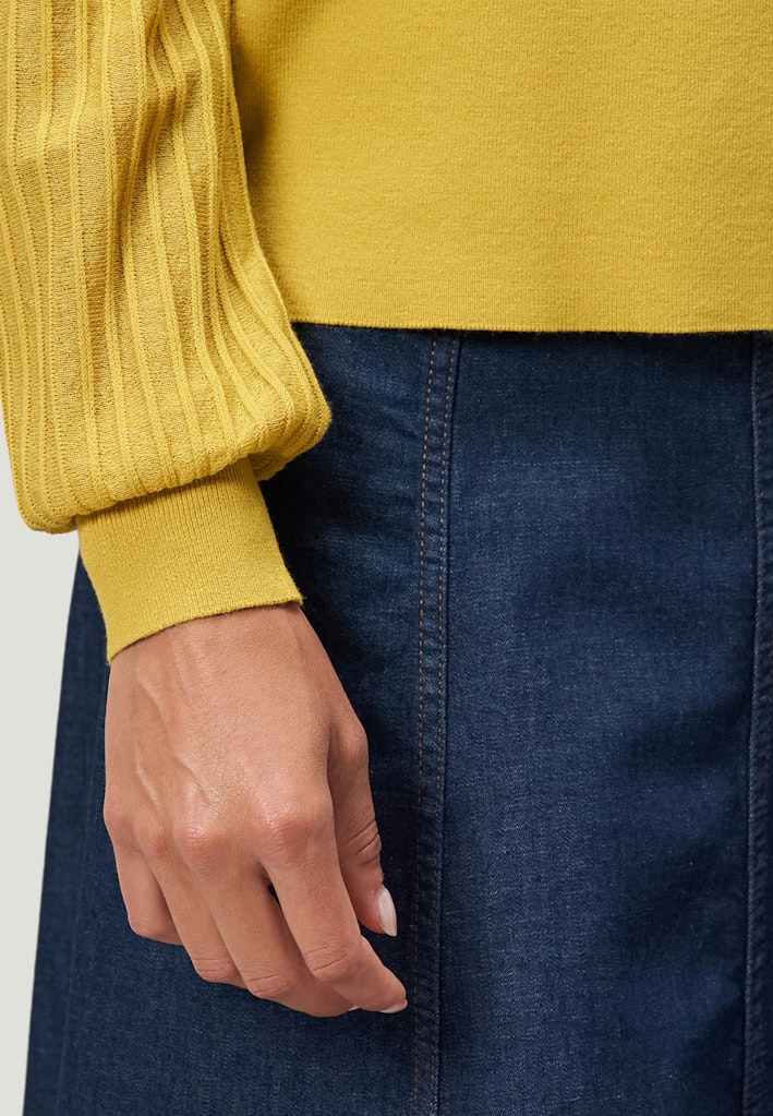 Zero Damen Pullover Oil Yellow