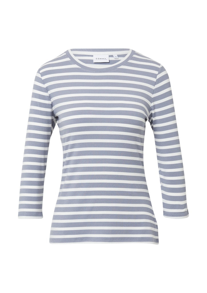 Comma Damen T-Shirts Grey/Black