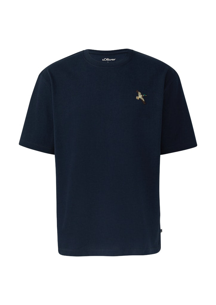 S. Oliver red Herren T-Shirts kurz Blue