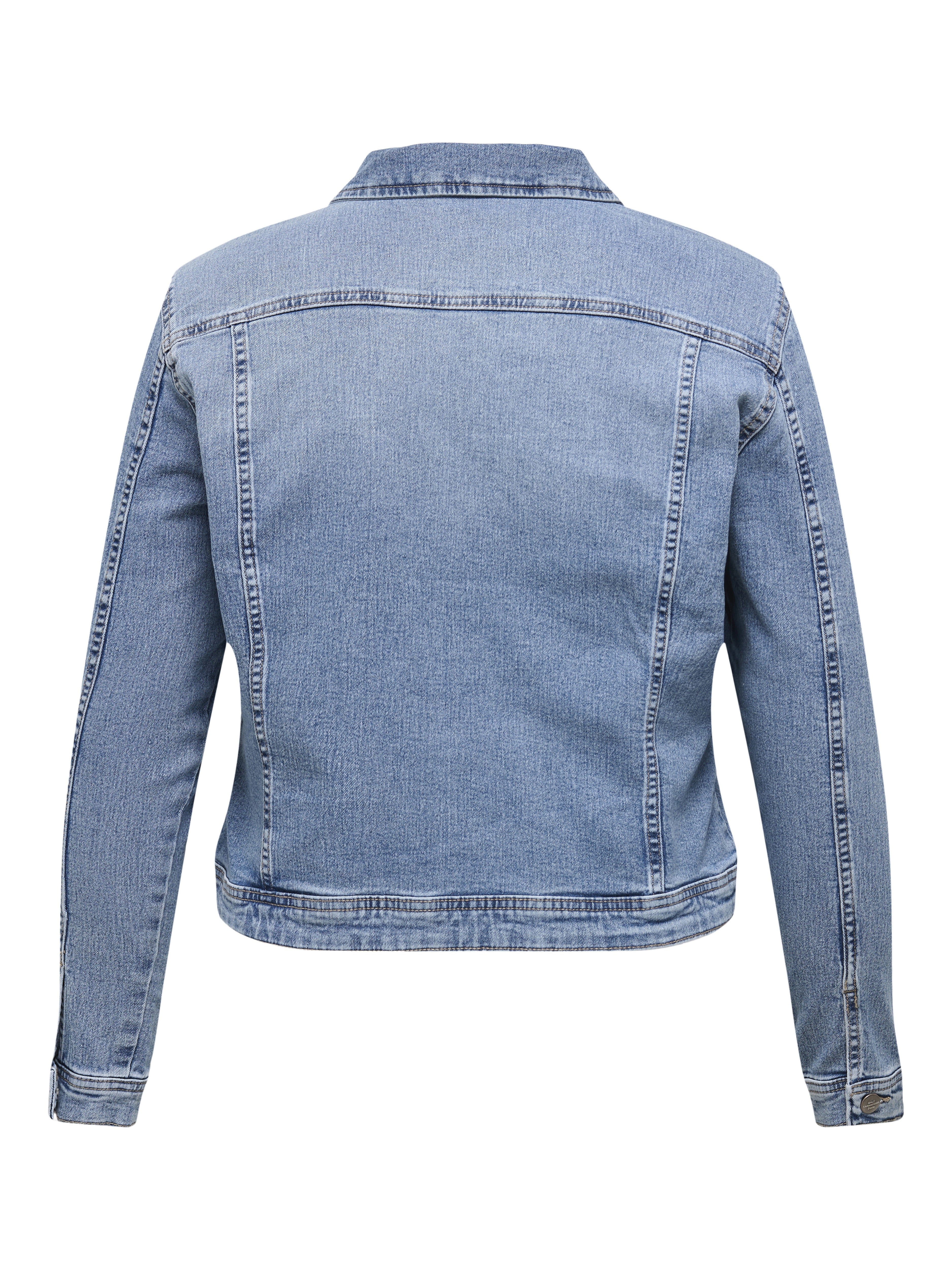 Only Carmakoma Damen Jacken Light Blue Deni