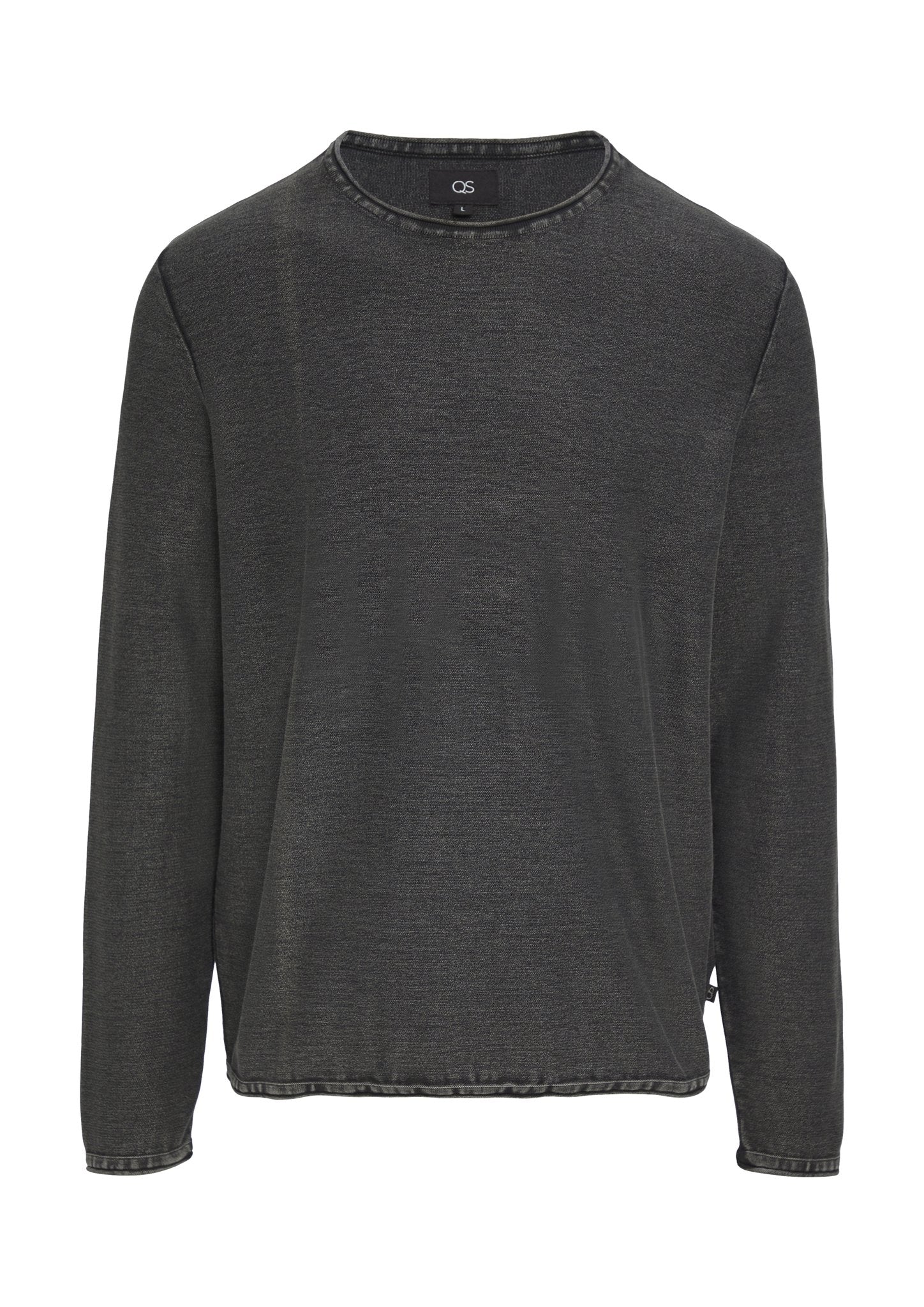 QS by S.Oliver Herren Pullover  Grey/Black