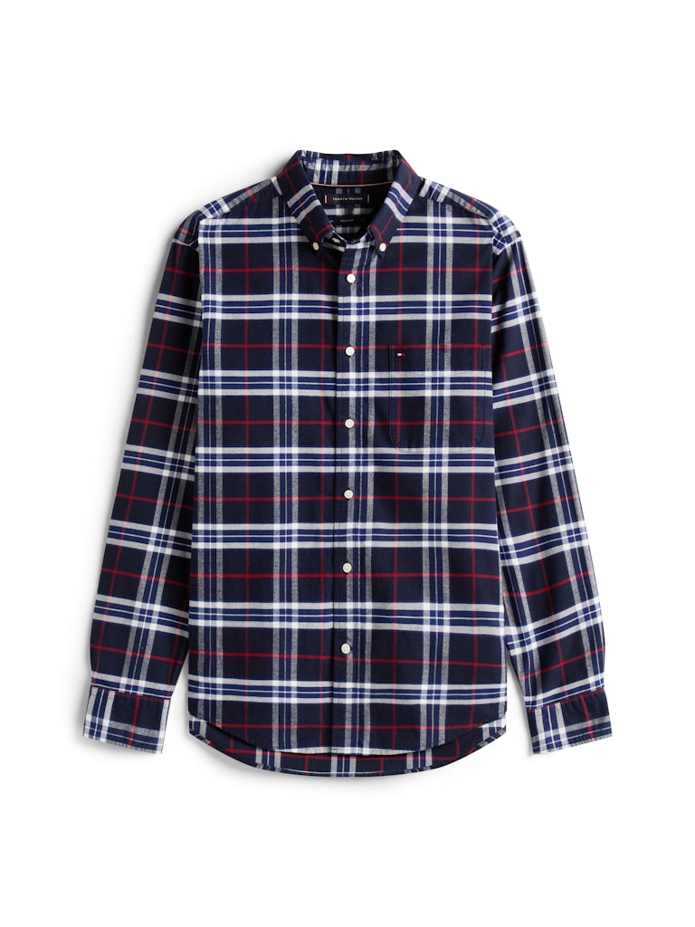 Tommy Hilfiger Herren Hemden Mu Blue