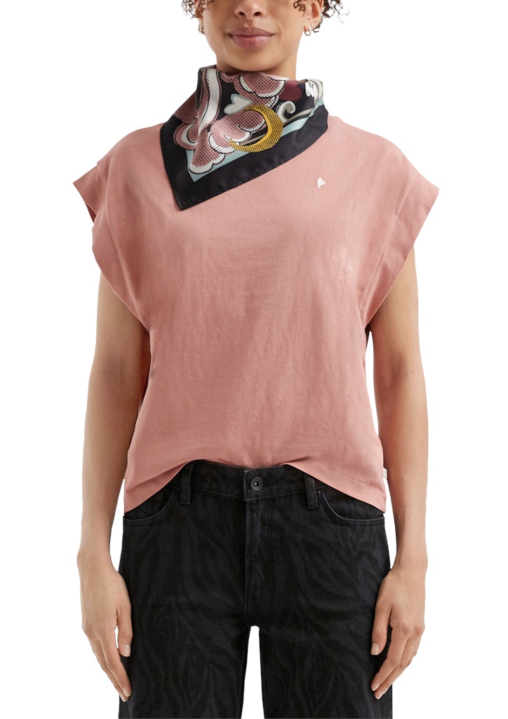 QS by S.Oliver Damen T-Shirts Lilac/Pink