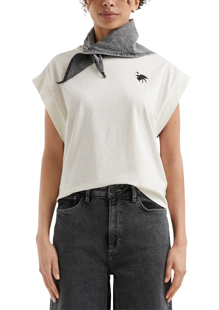 QS by S.Oliver Damen T-Shirts White