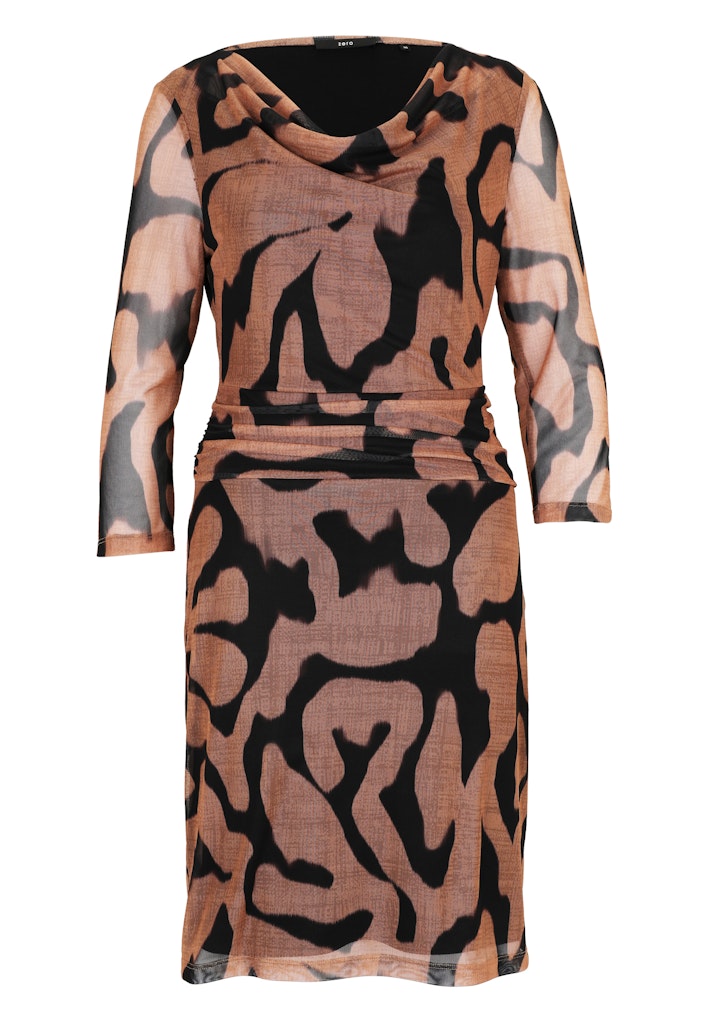 Zero Damen Kleider Blackcamel