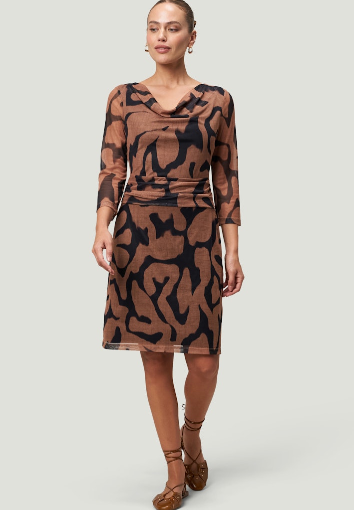 Zero Damen Kleider Blackcamel