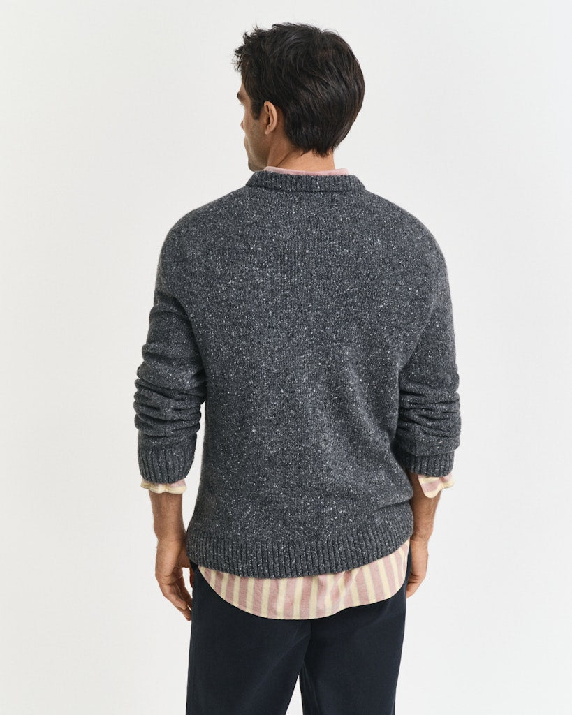 Gant Herren Pullover Charcoal Mel