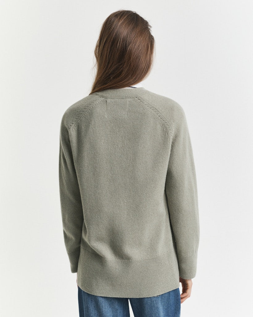 Gant Damen Strickjacken Faded Sage