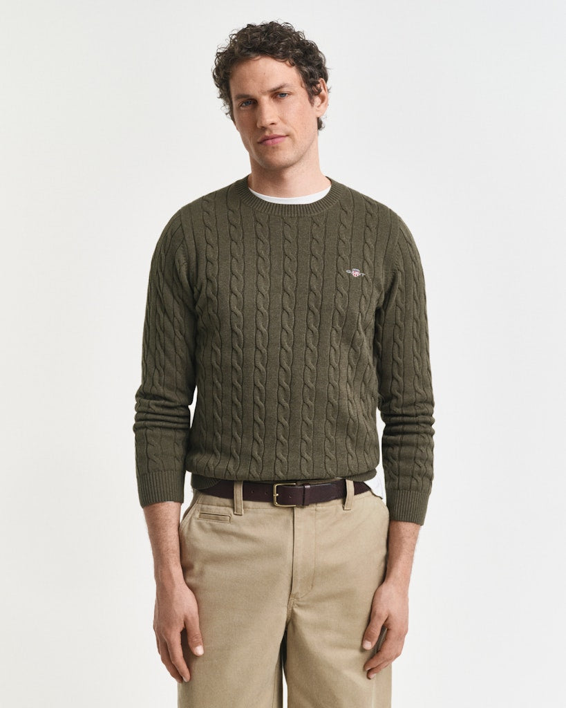 Gant Herren Pullover  Khaki Green